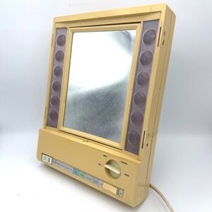Clairol True-to-Light VIII Makeup Mirror Vintage Tan 4 Light Settings LM-8